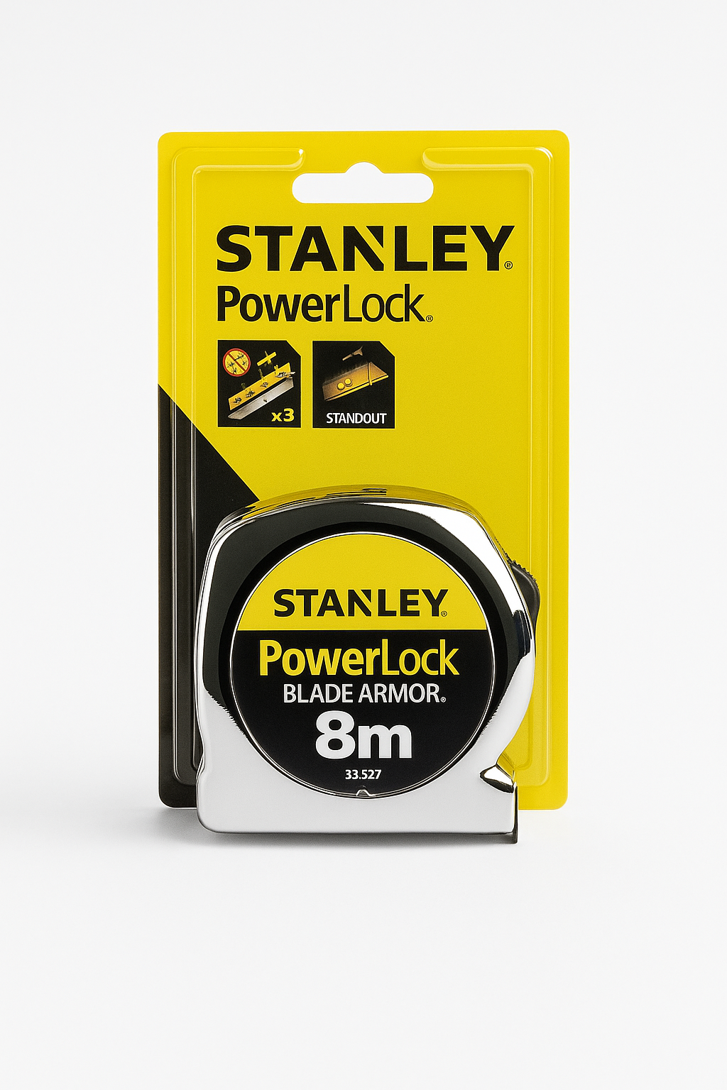 Μεζούρα STANLEY PowerLock Blade Armor 8 μέτρων