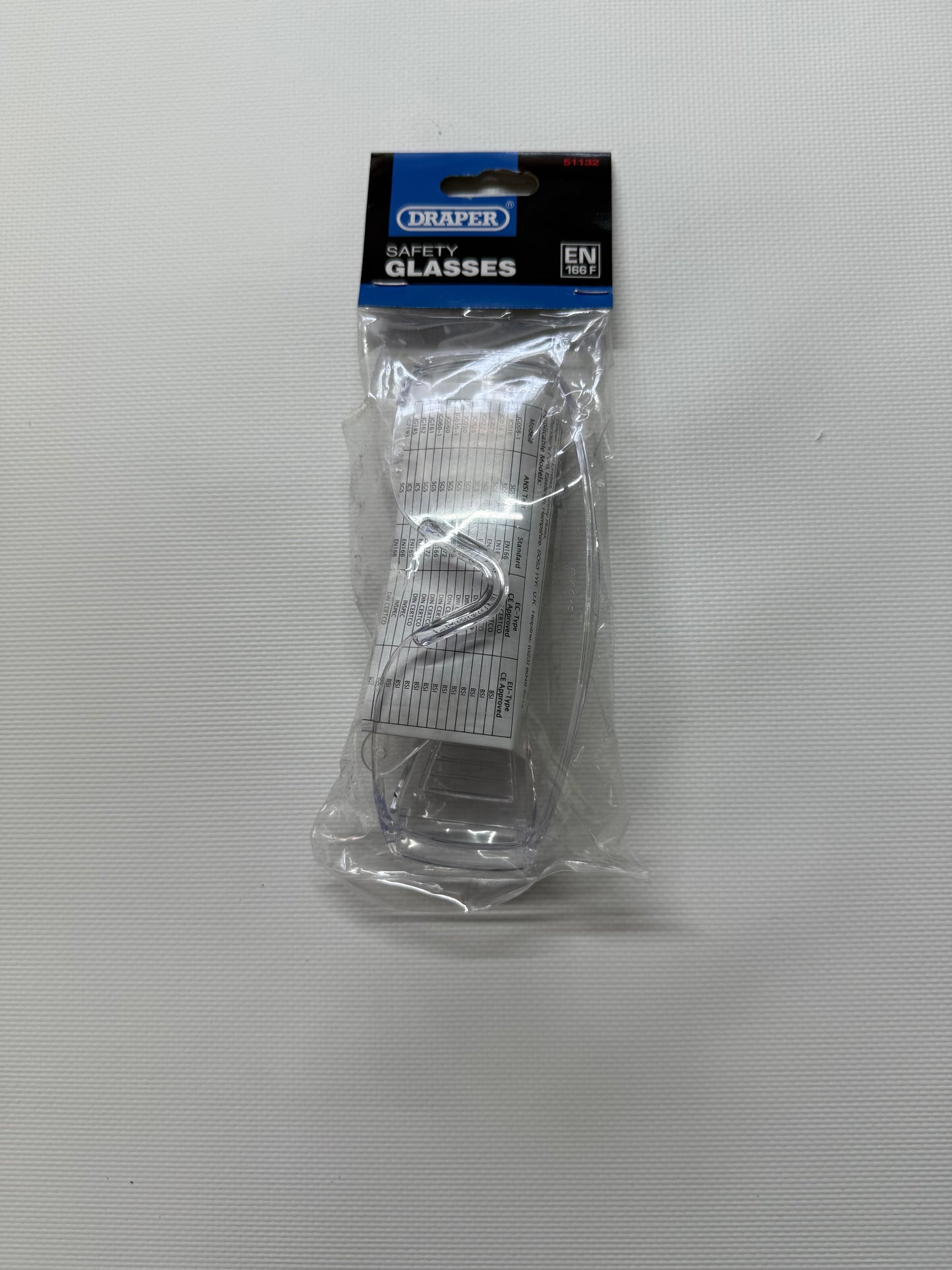 Draper Safety Glasses EN166F
