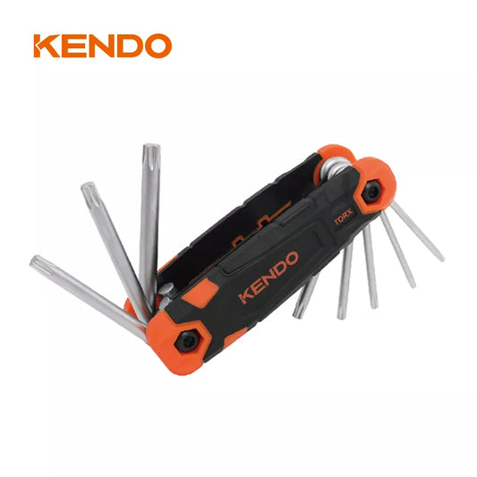 8pc L-Type Folding Torx Key Set for power drill