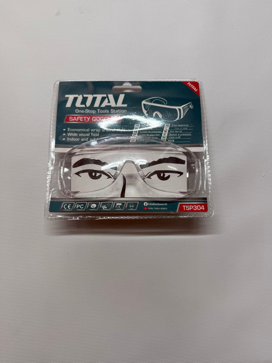 Total TSP304 Clear Safety Goggles for Indoor Use